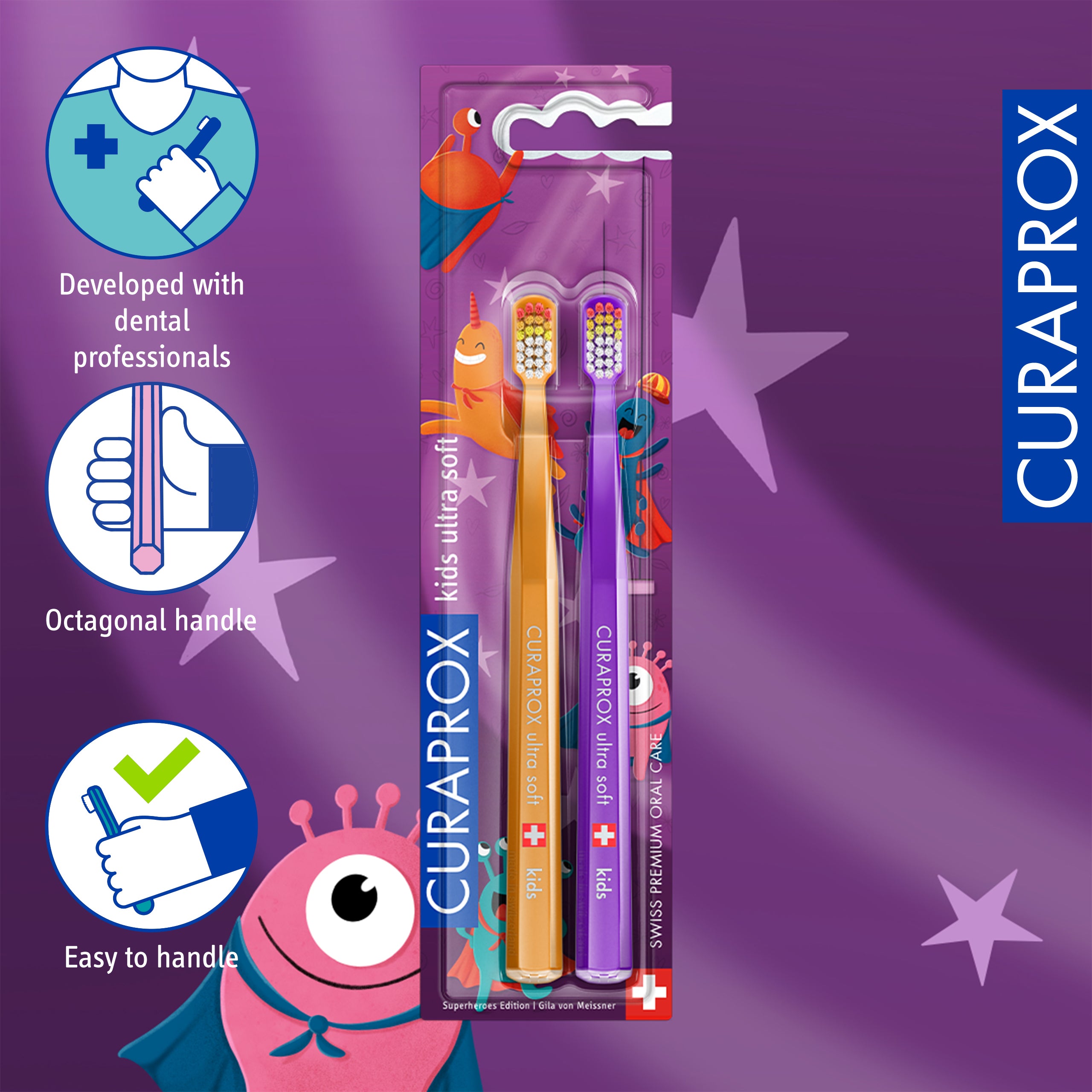 Curaprox kids Superheroes Edition. 2 pcs - Image 4